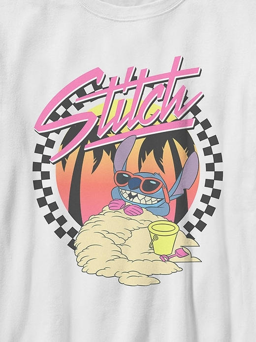 Kids Lilo and Stitch Sunset Beach Graphic Tee Kids Lilo and Stitch Sunset Beach Graphic Tee