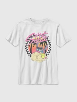 Kids Lilo and Stitch Sunset Beach Graphic Tee