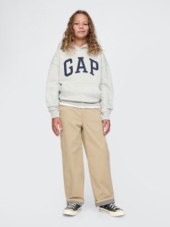 Kids Lined Modern Loose Khakis