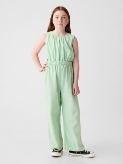 Kids Linen-Cotton Jumpsuit