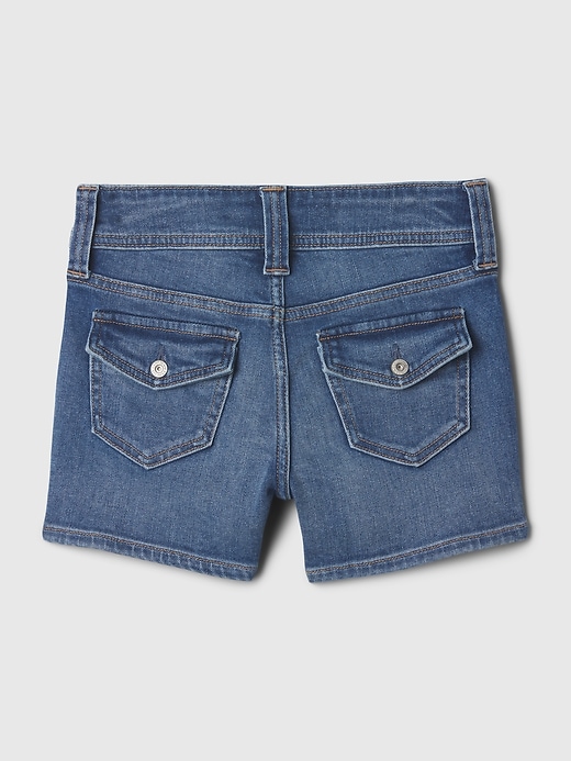 Kids Low Rise Y2K Denim Shortie Shorts Kids Low Rise Y2K Denim Shortie Shorts