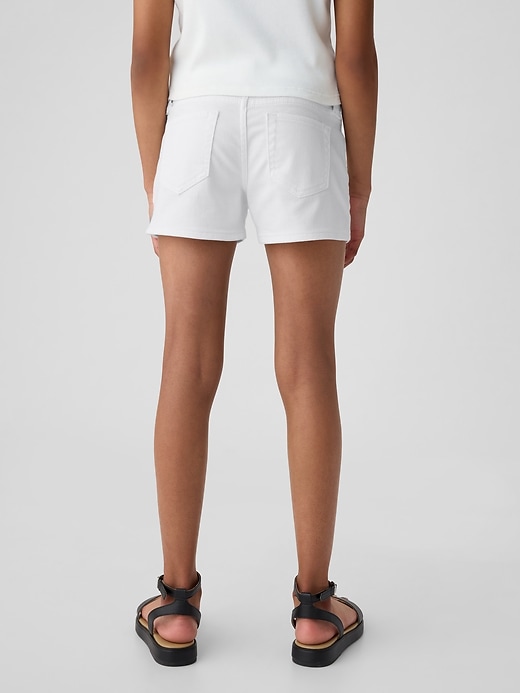 Kids Low Rise Y2K Denim Shortie Shorts Kids Low Rise Y2K Denim Shortie Shorts