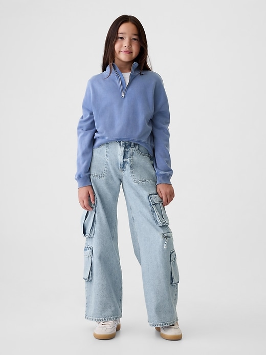 Kids Mid Rise Double Cargo Baggy Jeans Kids Mid Rise Double Cargo Baggy Jeans