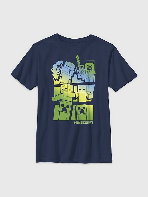 Kids Minecraft Steve and Alex VS Mobs Graphic Tee Kids Minecraft Steve and Alex VS Mobs Graphic Tee