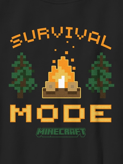 Kids Minecraft Survival Mode Graphic T-Shirt Kids Minecraft Survival Mode Graphic T-Shirt