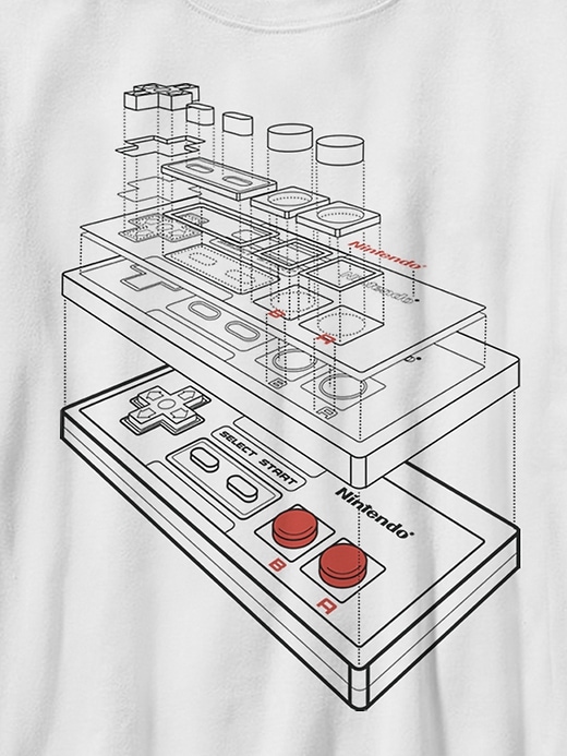 Kids Nintendo NES Controller Graphic Tee Kids Nintendo NES Controller Graphic Tee