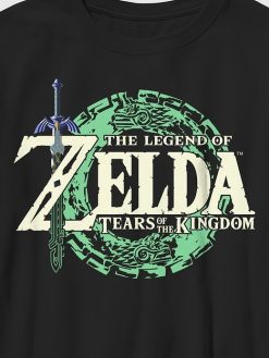 Kids Nintendo Zelda Tears of The Kingdom Logo Graphic Tee
