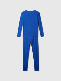 Kids Organic Brushed Cotton PJ Set outer space blue 1 247x329 - Kids Organic Brushed Cotton PJ Set