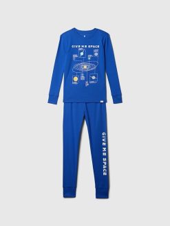 Kids Organic Brushed Cotton PJ Set outer space blue 247x329 - Kids Organic Brushed Cotton PJ Set