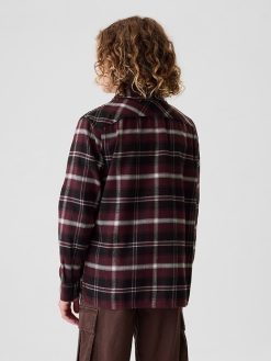 Kids Organic Cotton Flannel Shirt