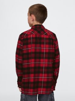 Kids Organic Cotton Flannel Shirt