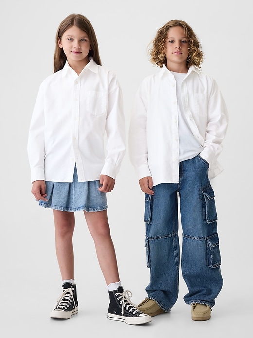 Kids Oversized Oxford Shirt Kids Oversized Oxford Shirt