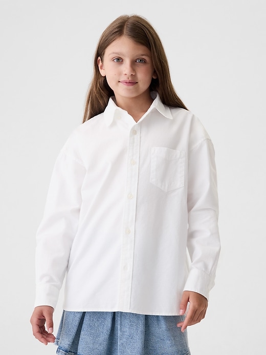 Kids Oversized Oxford Shirt Kids Oversized Oxford Shirt