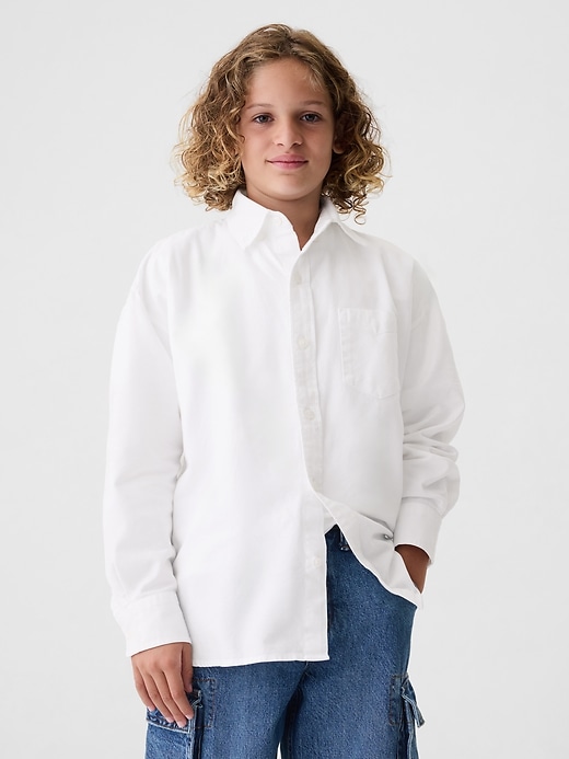 Kids Oversized Oxford Shirt Kids Oversized Oxford Shirt