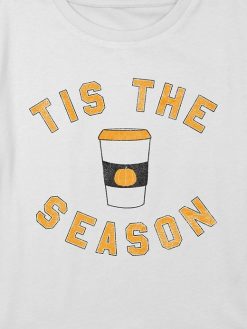 Kids Pumpkin Spice Season Graphic Boxy Crop Tee