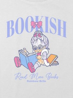 Kids Rainbow Brite Bookish Graphic Boxy Crop T Shirt white 1 247x329 - Kids Rainbow Brite Bookish Graphic Boxy Crop T-Shirt