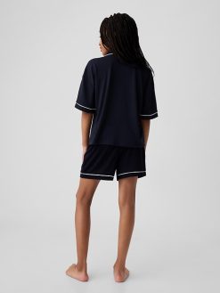 Kids Recycled French Terry PJ Short Set