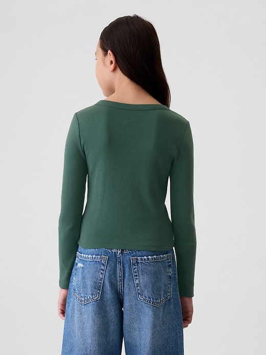 Kids Rib Embroidered Graphic T-Shirt Kids Rib Embroidered Graphic T-Shirt