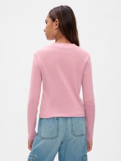 Kids Rib Mockneck T-Shirt