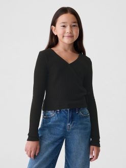 Kids Rib Wrap Top
