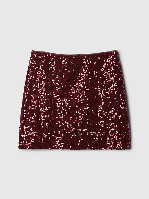 Kids Sequin Velvet Mini Skirt Kids Sequin Velvet Mini Skirt