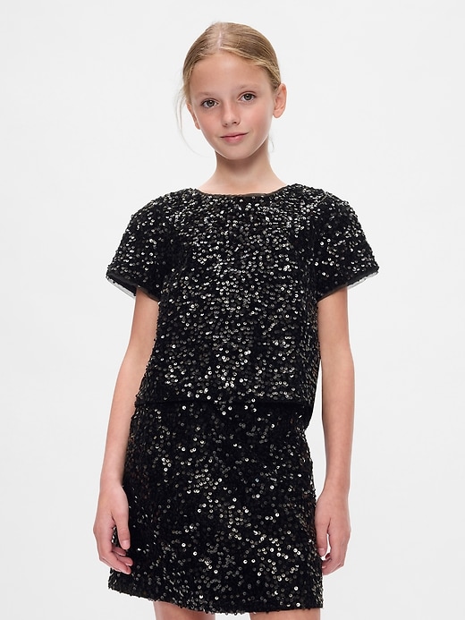 Kids Sequin Velvet Top Kids Sequin Velvet Top