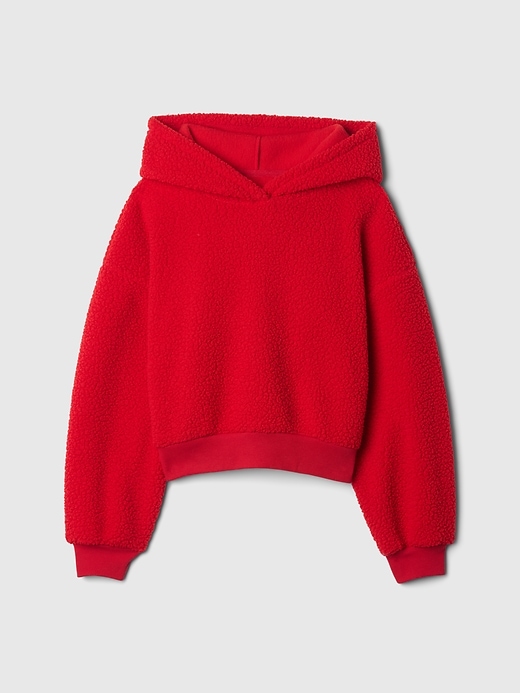 Kids Sherpa Cropped Hoodie Kids Sherpa Cropped Hoodie