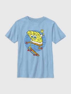 Kids Spongebob Skateboard Graphic Tee