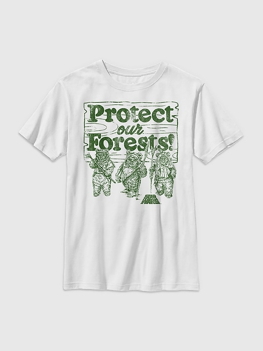 Kids Star Wars Protect Our Forest Graphic Tee Kids Star Wars Protect Our Forest Graphic Tee