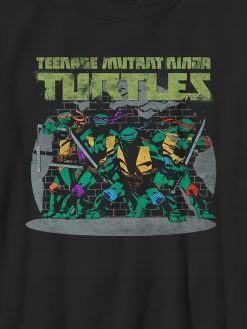 Kids Teenage Mutant Ninja Turtles Against the Wall Graphic Tee