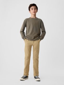 Kids Uniform Straight-Fit Stretch Khakis