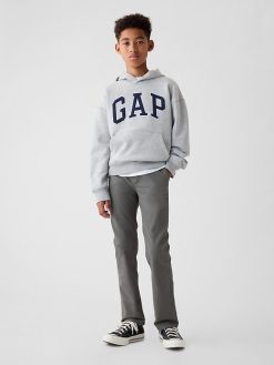 Kids Uniform Straight-Fit Stretch Khakis