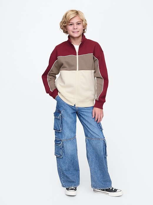 Kids Vintage Soft Colorblock Track Jacket