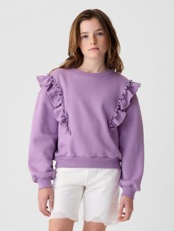 Kids Vintage Soft Ruffle Sweatshirt