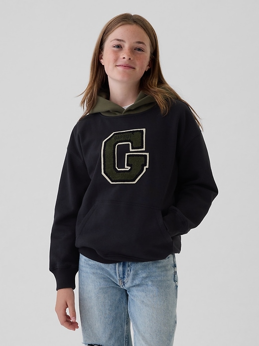 Kids Vintage Soft Varsity Hoodie Kids Vintage Soft Varsity Hoodie