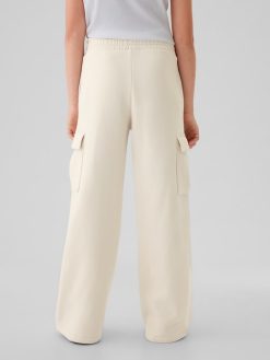 Kids Vintage Soft Wide-Leg Cargo Sweatpants