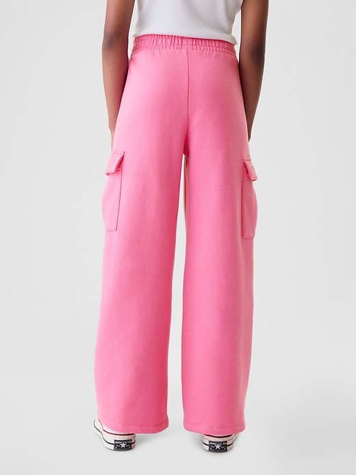 Kids Vintage Soft Wide-Leg Cargo Sweatpants Kids Vintage Soft Wide-Leg Cargo Sweatpants