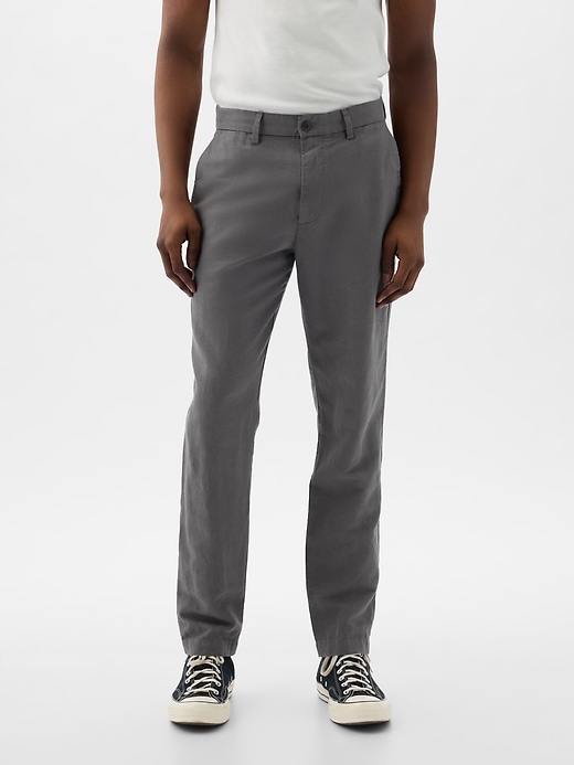 Linen-Cotton Trousers in Slim Fit Linen-Cotton Trousers in Slim Fit