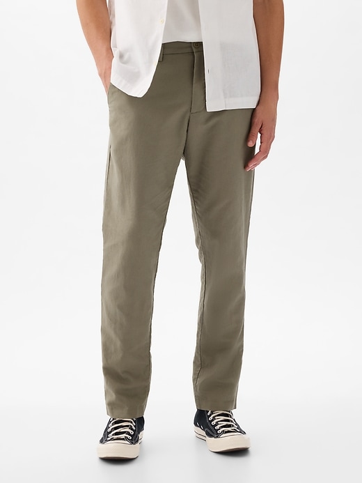 Linen-Cotton Trousers in Slim Fit Linen-Cotton Trousers in Slim Fit