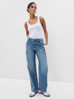 Mid Rise ’90s Loose Cargo Jeans