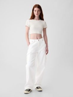 Mid Rise ’90s Loose Cargo Jeans