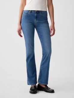 Mid Rise Baby Boot Jeans
