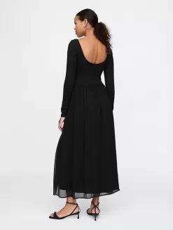 Mixed Media Maxi Dress