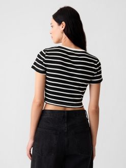 Modern Rib Cropped T-Shirt