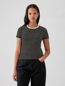 Modern Rib Cropped T-Shirt