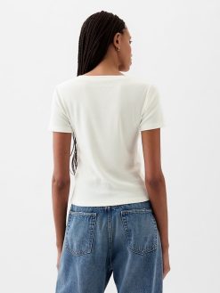 Modern Rib Cropped T-Shirt