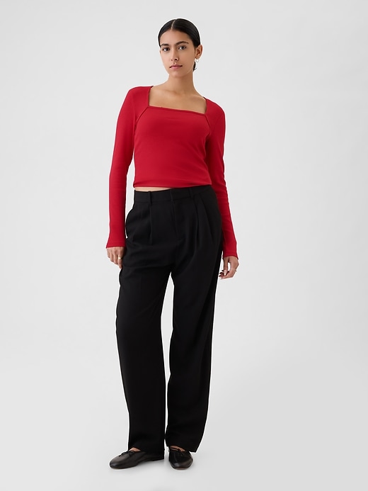 Modern Rib Square-Neck Top Modern Rib Square-Neck Top