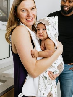 OneBerrie Hooded Large Kids Bath Cotton Bamboo Towel