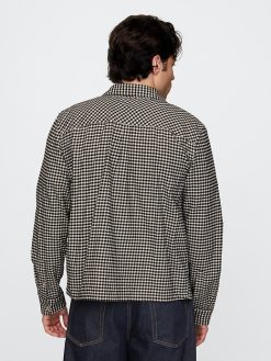 Organic Cotton Flannel Zip Shirt