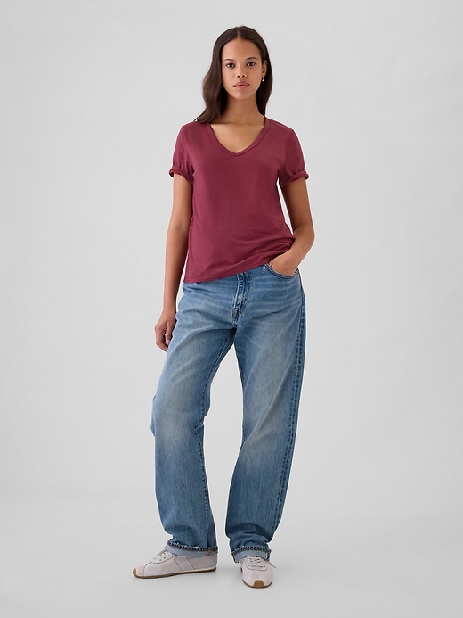 Organic Cotton Vintage V-Neck T-Shirt Organic Cotton Vintage V-Neck T-Shirt